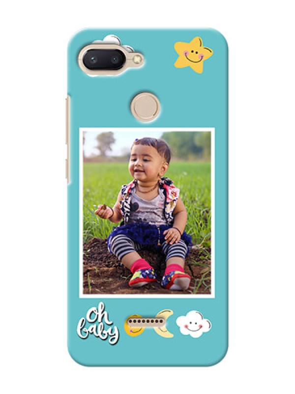 Custom Xiaomi Redmi 6 Personalised Phone Cases: Smiley Kids Stars Design