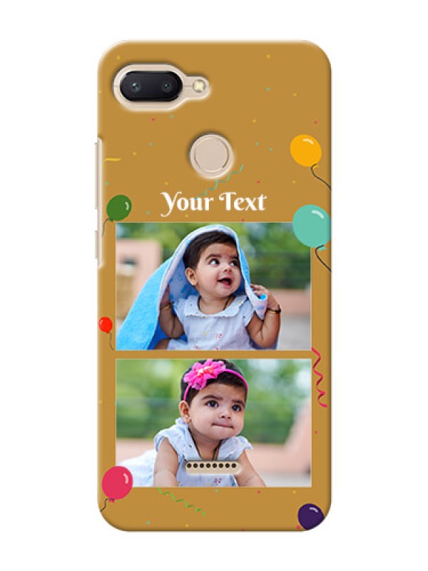 Custom Xiaomi Redmi 6 Phone Covers: Image Holder with Birthday Celebrations Design