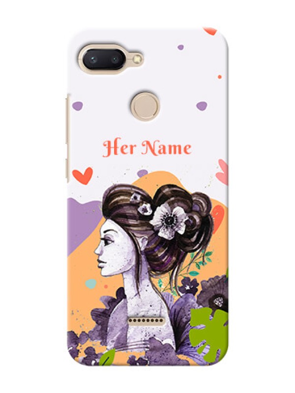 Custom Redmi 6 Custom Mobile Case with Woman And Nature Design