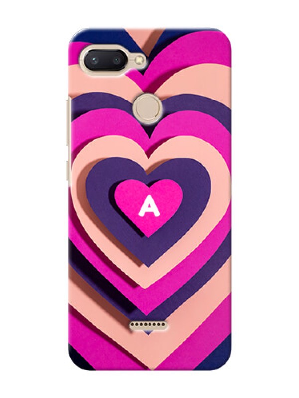 Custom Redmi 6 Custom Mobile Case with Cute Heart Pattern Design
