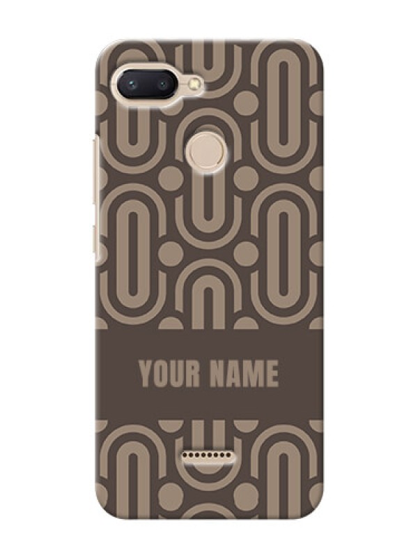 Custom Redmi 6 Custom Phone Covers: Captivating Zero Pattern Design