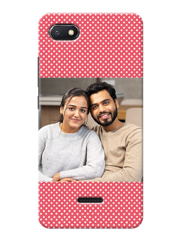 Custom Redmi 6A Custom Mobile Case with White Dotted Design