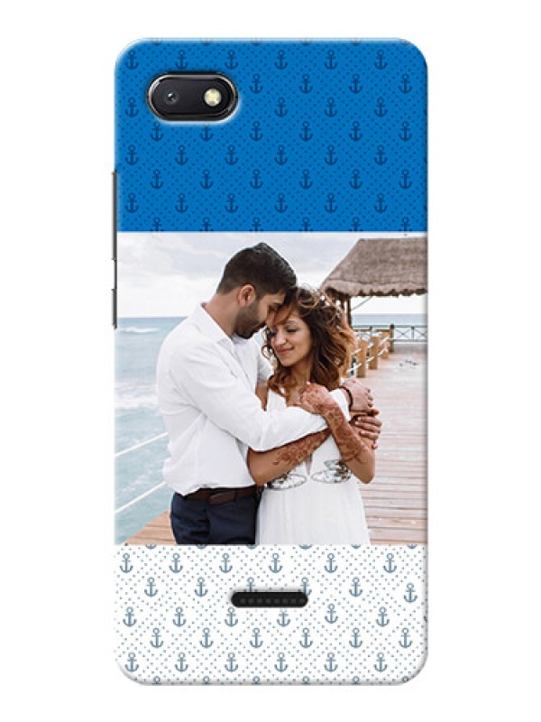 Custom Redmi 6A Mobile Phone Covers: Blue Anchors Design