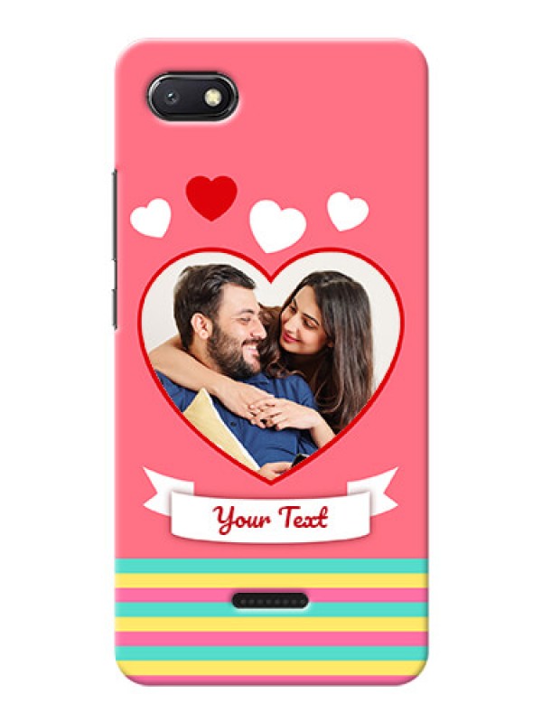 Custom Redmi 6A Personalised mobile covers: Love Doodle Design