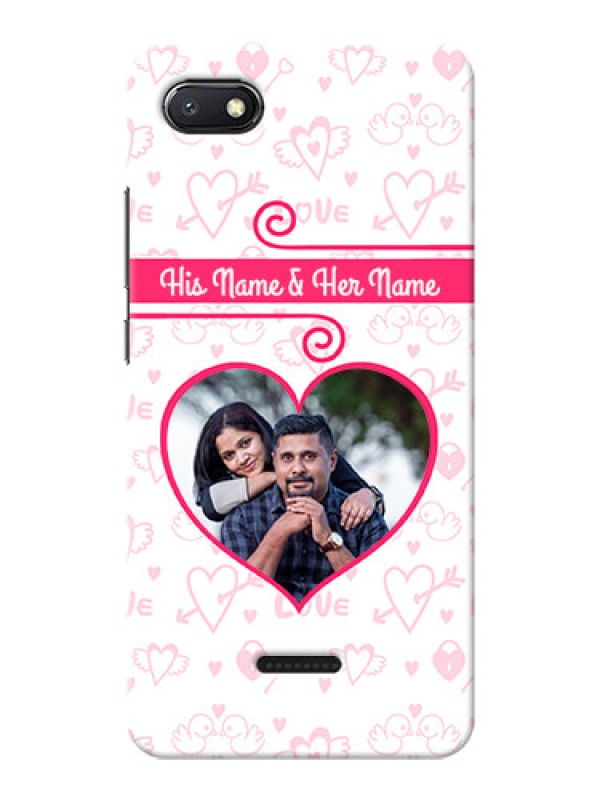 Custom Redmi 6A Personalized Phone Cases: Heart Shape Love Design
