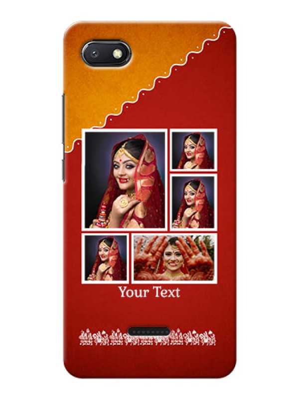 Custom Redmi 6A customized phone cases: Wedding Pic Upload Design