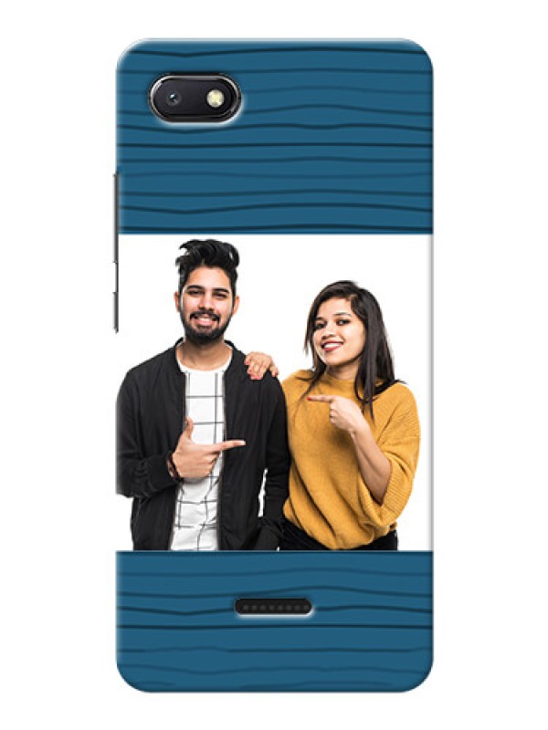Custom Redmi 6A Custom Phone Cases: Blue Pattern Cover Design