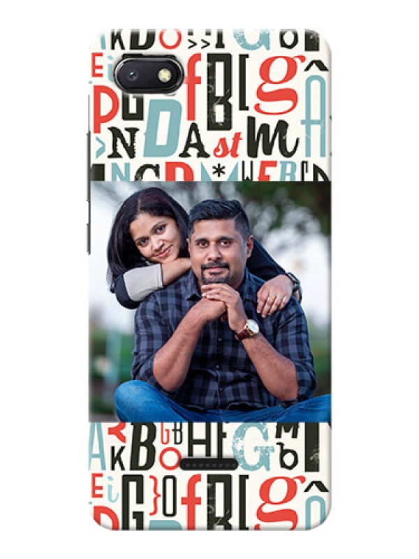 Custom Redmi 6A custom mobile phone covers: Alphabet Design