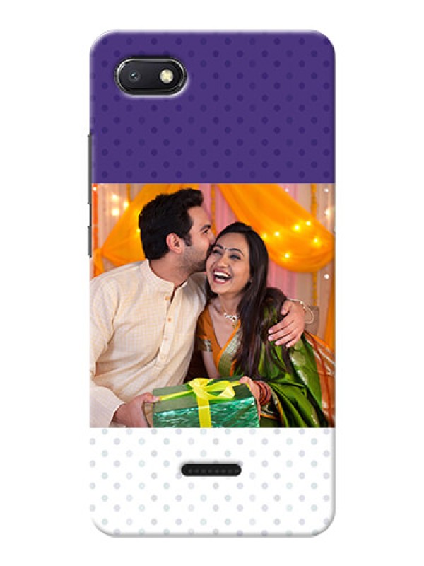 Custom Redmi 6A mobile phone cases: Violet Pattern Design