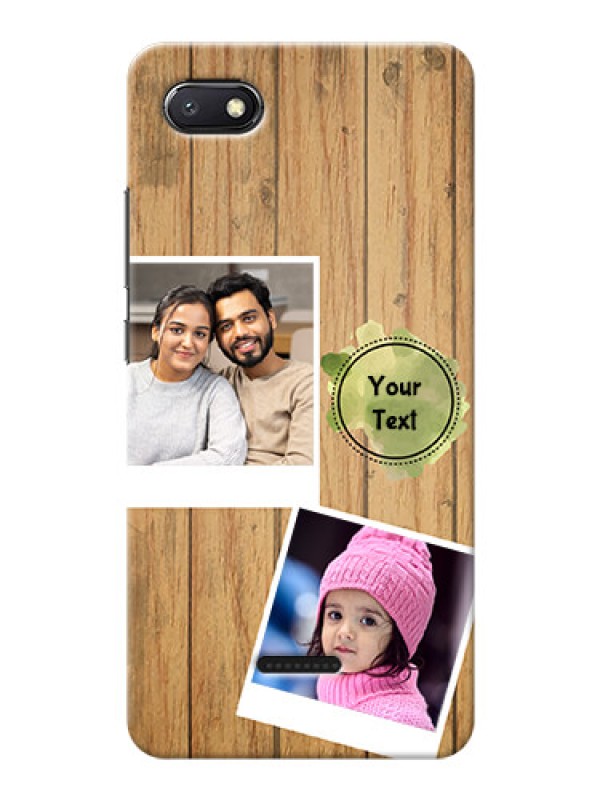 Custom Redmi 6A Custom Mobile Phone Covers: Wooden Texture Design
