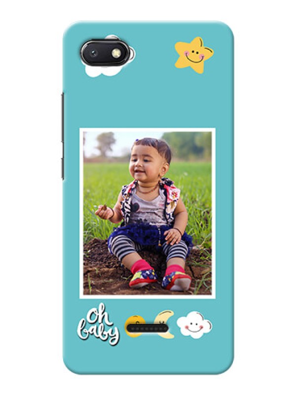 Custom Redmi 6A Personalised Phone Cases: Smiley Kids Stars Design