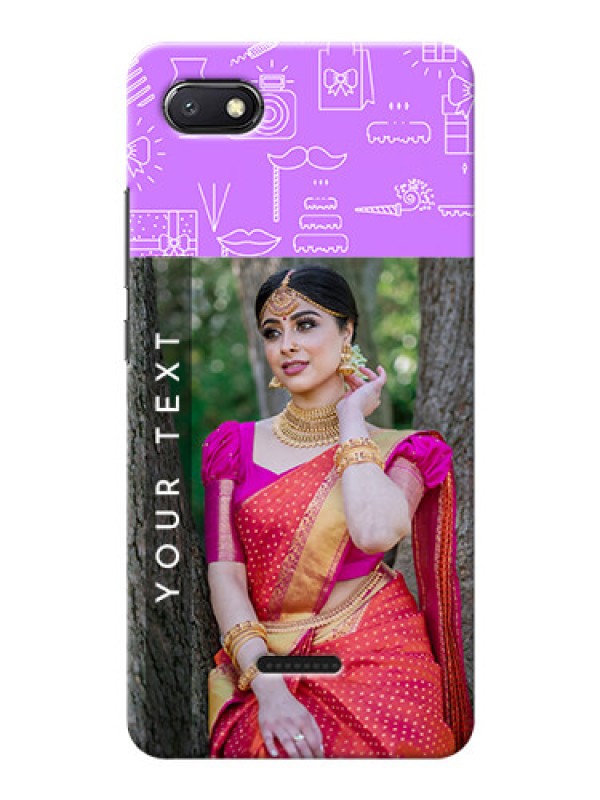 Custom Redmi 6A Personalized Phone Cases: Birthday Icons Design