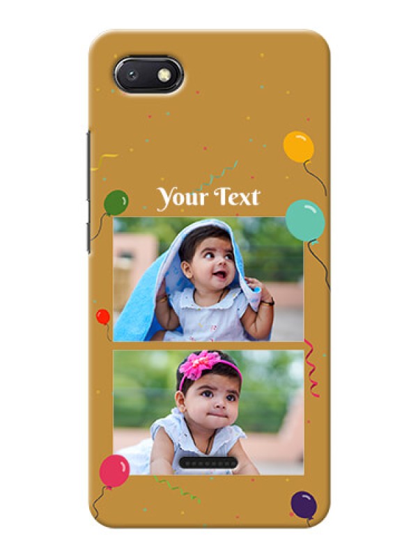 Custom Redmi 6A Phone Covers: Image Holder with Birthday Celebrations Design