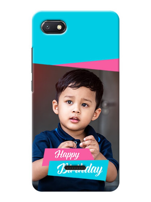 Custom Redmi 6A Mobile Covers: Image Holder with 2 Color Design