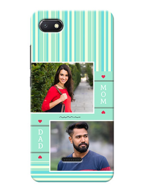 Custom Redmi 6A custom mobile phone covers: Mom & Dad Pic Design