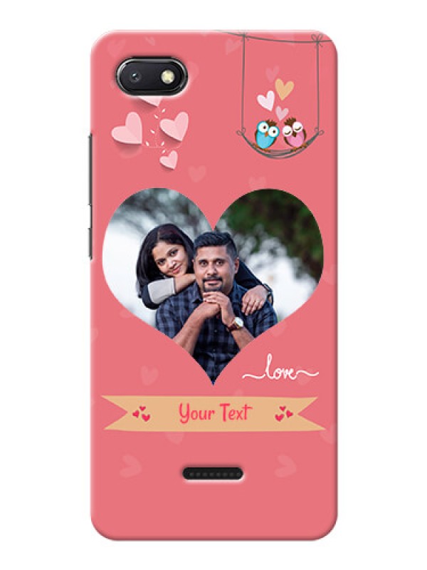 Custom Redmi 6A custom phone covers: Peach Color Love Design 