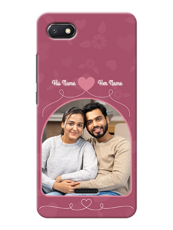 Custom Redmi 6A mobile phone covers: Love Floral Design