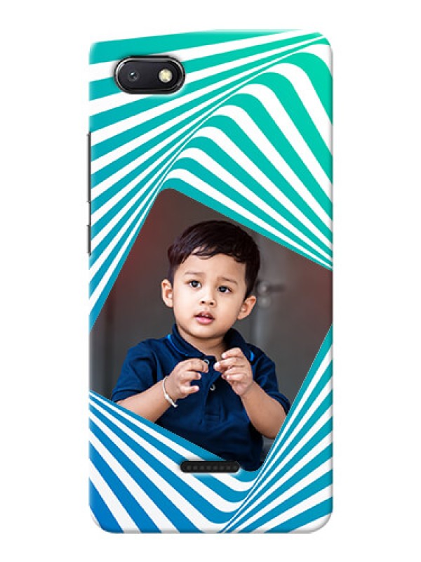 Custom Redmi 6A Personalised Mobile Covers: Abstract Spiral Design