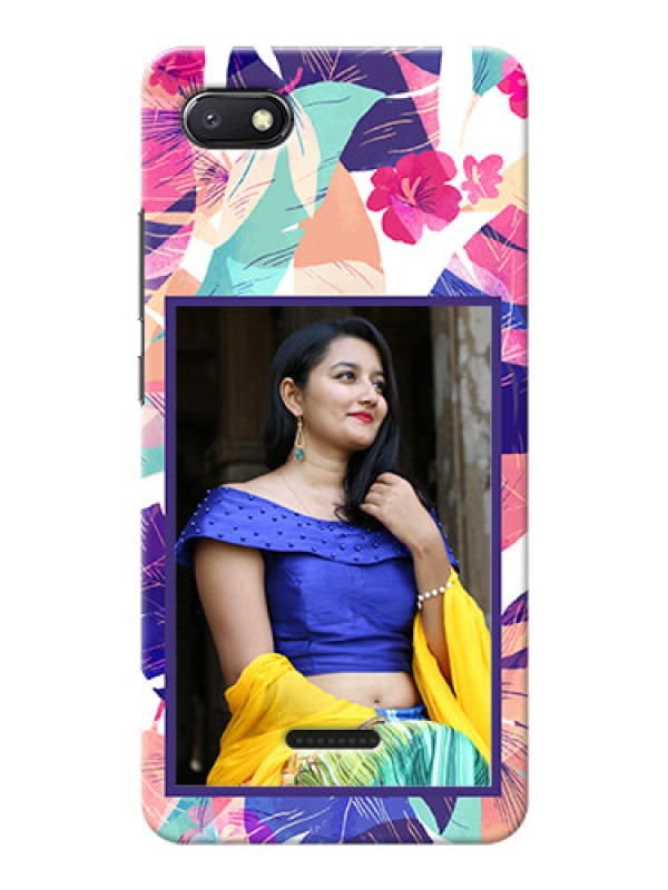 Custom Redmi 6A Personalised Phone Cases: Abstract Floral Design