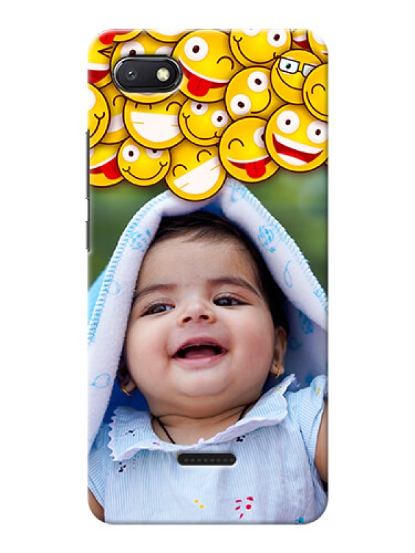 Custom Redmi 6A Custom Phone Cases with Smiley Emoji Design