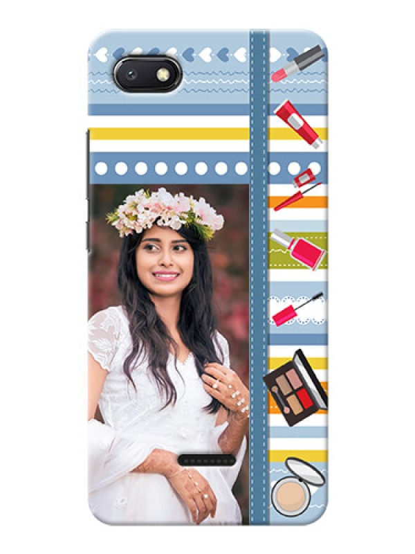 Custom Redmi 6A Personalized Mobile Cases: Makeup Icons Design