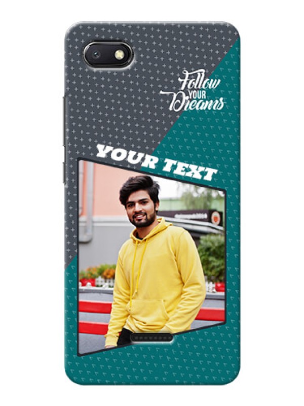 Custom Redmi 6A Back Covers: Background Pattern Design with Quote