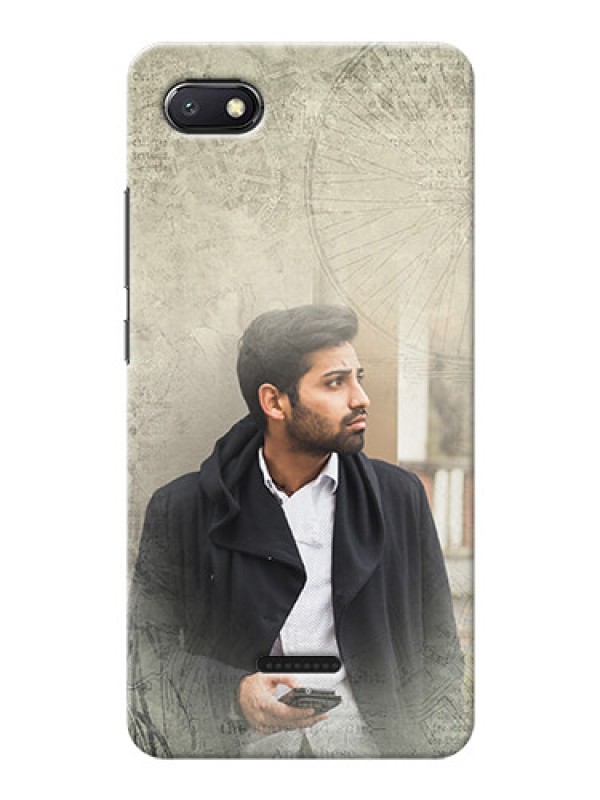 Custom Redmi 6A custom mobile back covers with vintage design