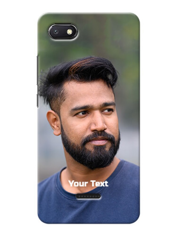 Custom Xiaomi Redmi 6A Mobile Cover: Photo with Text
