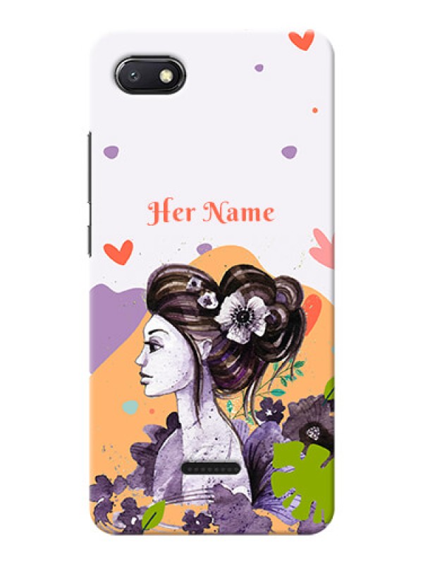 Custom Redmi 6A Custom Mobile Case with Woman And Nature Design