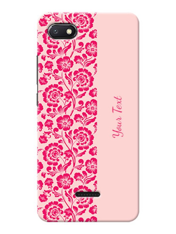 Custom Redmi 6A Phone Back Covers: Attractive Floral Pattern Design