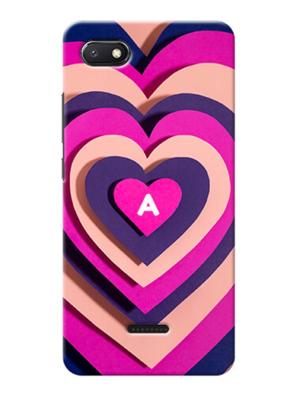 Custom Redmi 6A Custom Mobile Case with Cute Heart Pattern Design
