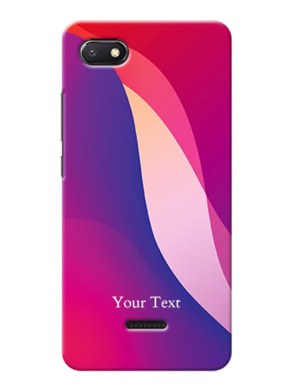 Custom Redmi 6A Mobile Back Covers: Digital abstract Overlap Design