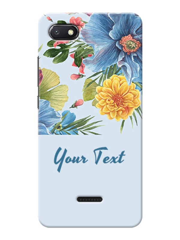 Custom Redmi 6A Custom Phone Cases: Stunning Watercolored Flowers Painting Design