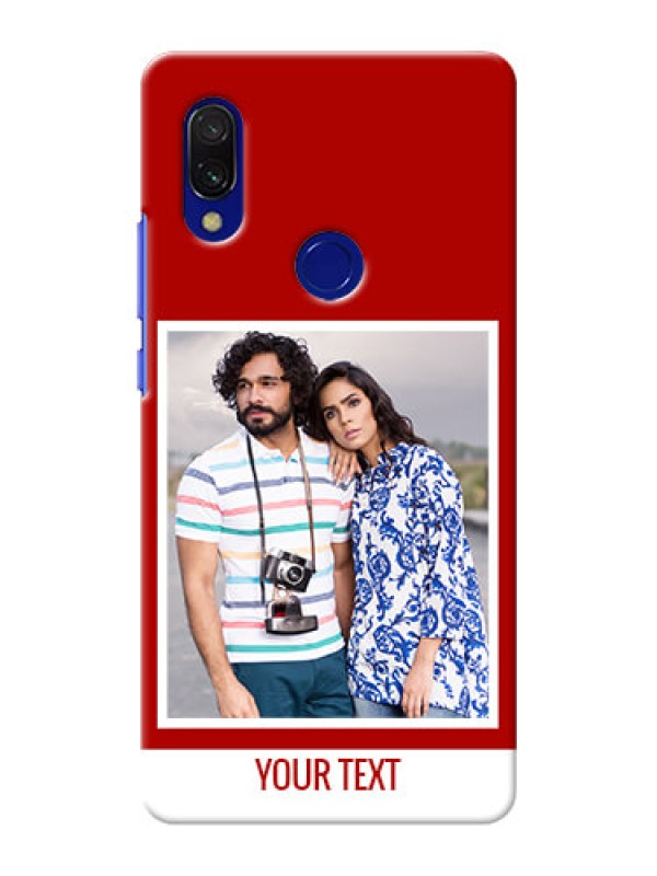 Custom Redmi 7 mobile phone covers: Simple Red Color Design