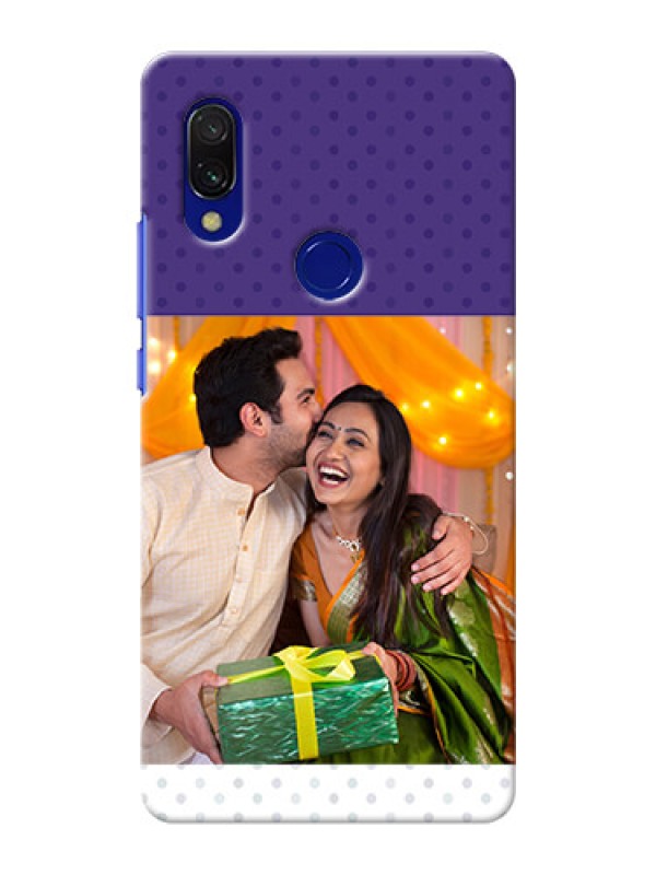 Custom Redmi 7 mobile phone cases: Violet Pattern Design