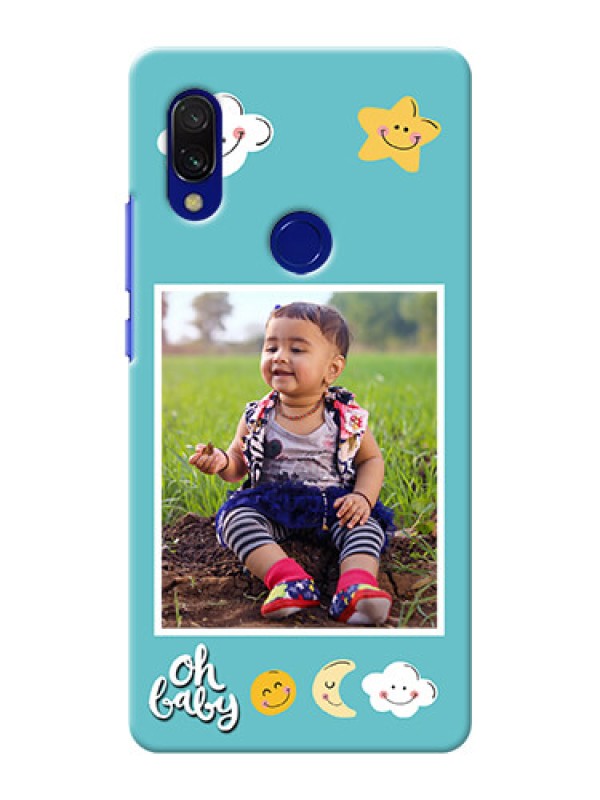 Custom Redmi 7 Personalised Phone Cases: Smiley Kids Stars Design