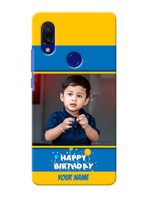 Custom Redmi 7 Mobile Back Covers Online: Birthday Wishes Design