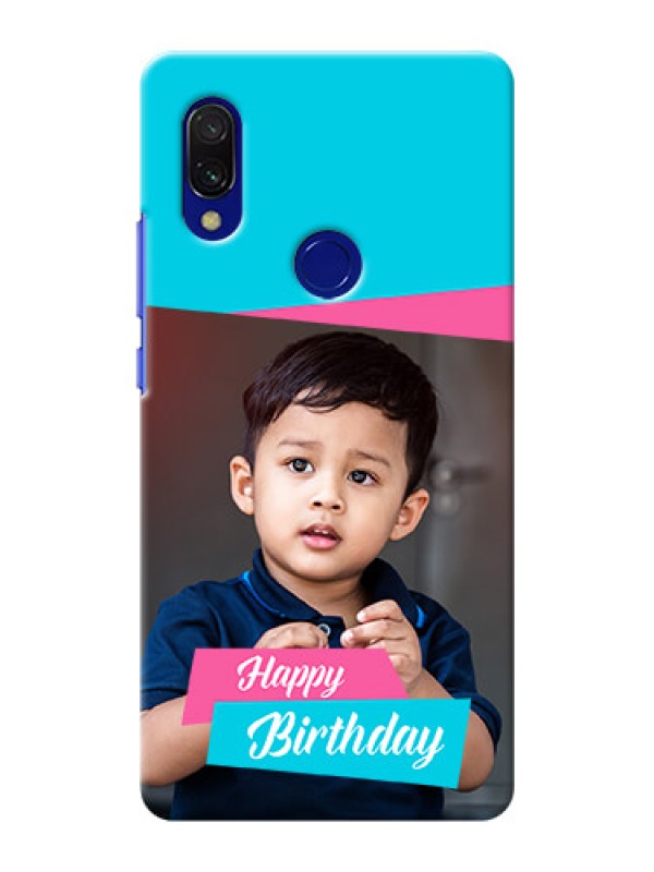 Custom Redmi 7 Mobile Covers: Image Holder with 2 Color Design