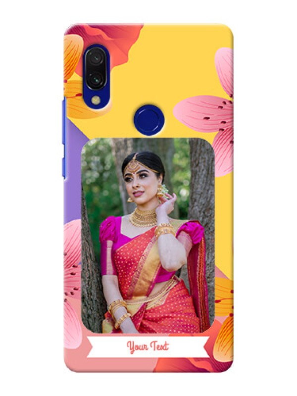 Custom Redmi 7 Mobile Covers: 3 Image With Vintage Floral Design