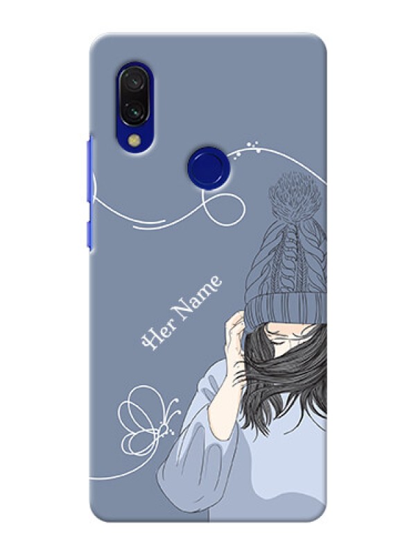 Custom Redmi 7 Custom Mobile Case with Girl in winter outfit Design