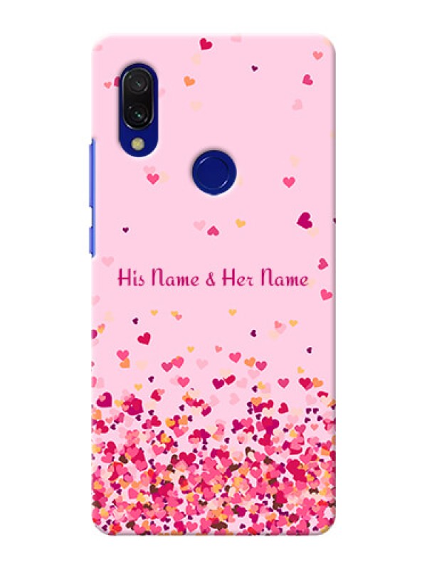 Custom Redmi 7 Phone Back Covers: Floating Hearts Design