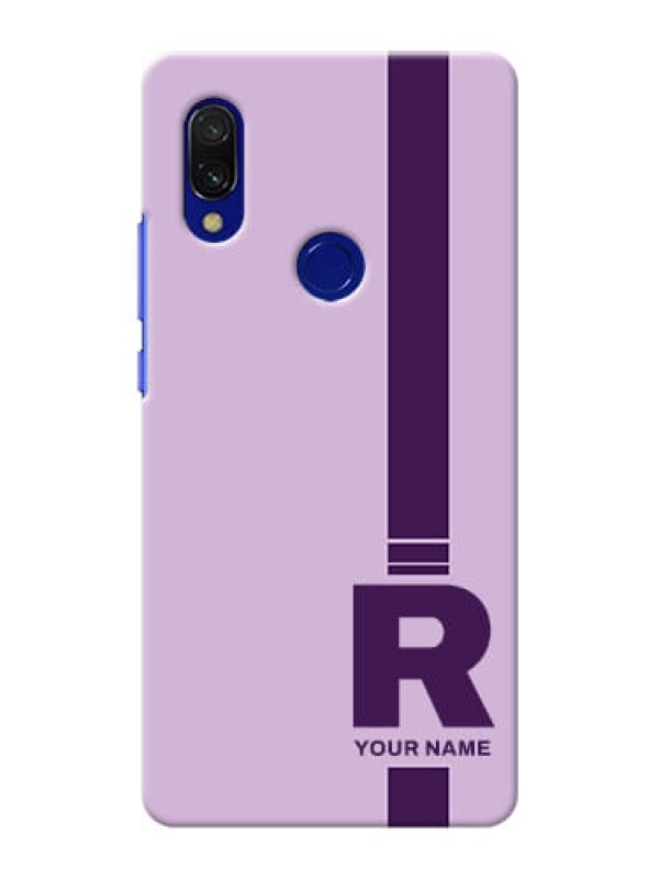 Custom Redmi 7 Custom Phone Covers: Simple dual tone stripe with name Design