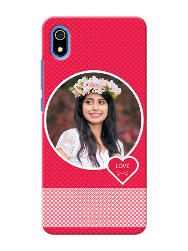 Custom Redmi 7A Mobile Covers Online: Pink Pattern Design
