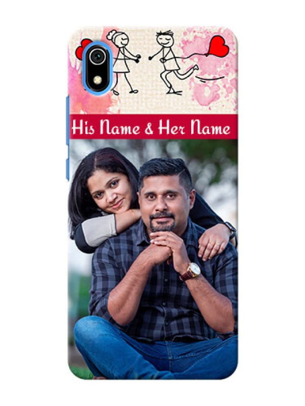 Custom Redmi 7A phone back covers: You and Me Case Design