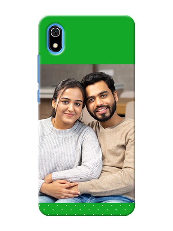 Custom Redmi 7A Personalised mobile covers: Green Pattern Design