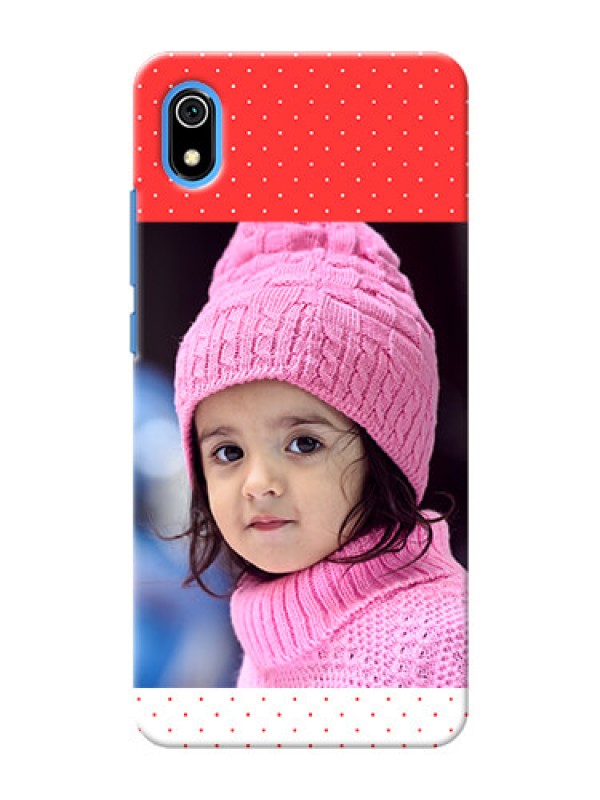 Custom Redmi 7A personalised phone covers: Red Pattern Design