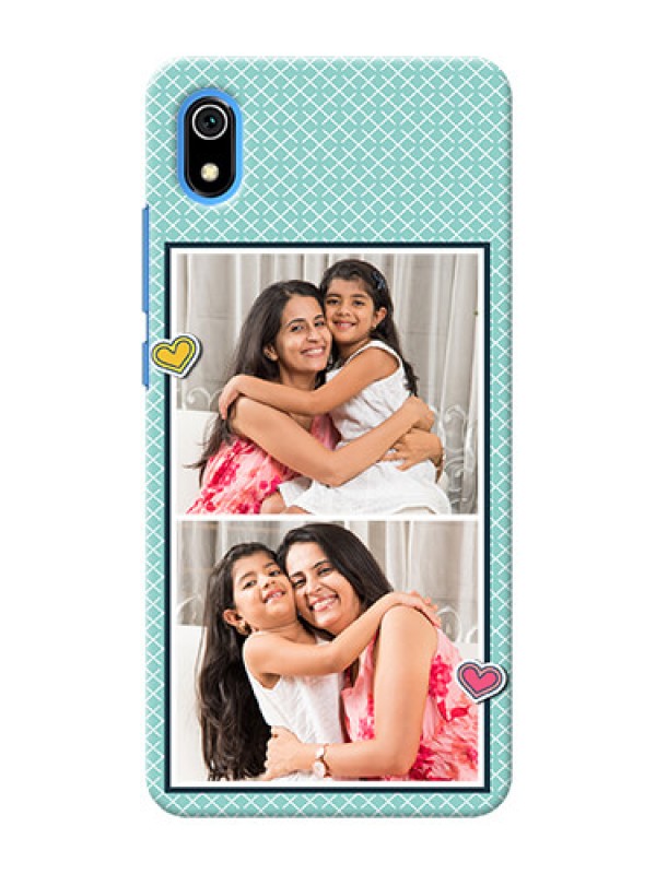 Custom Redmi 7A Custom Phone Cases: 2 Image Holder with Pattern Design