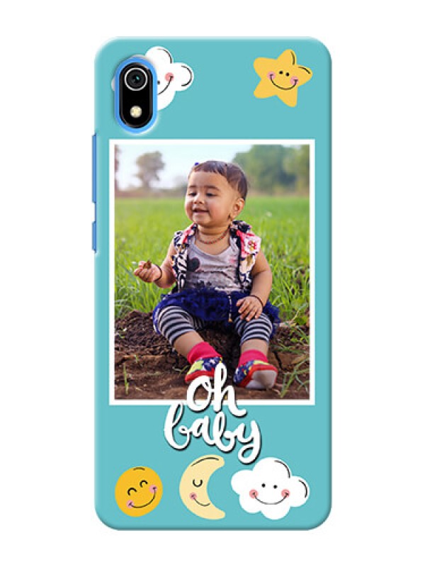 Custom Redmi 7A Personalised Phone Cases: Smiley Kids Stars Design