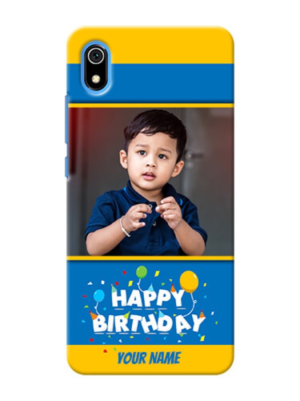 Custom Redmi 7A Mobile Back Covers Online: Birthday Wishes Design