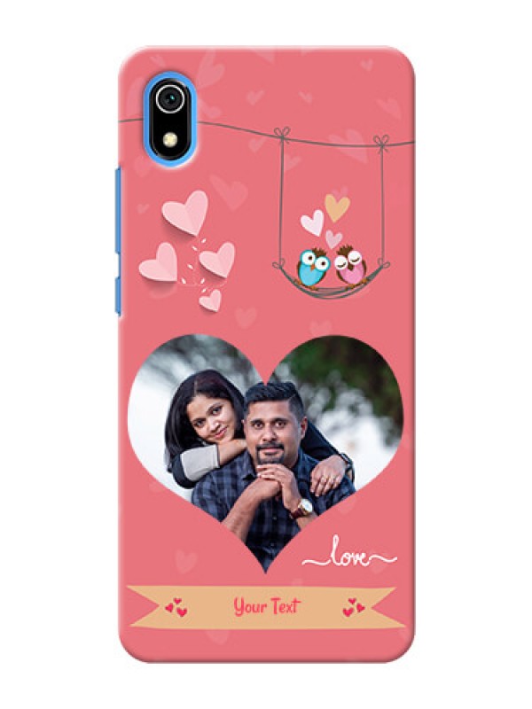 Custom Redmi 7A custom phone covers: Peach Color Love Design 